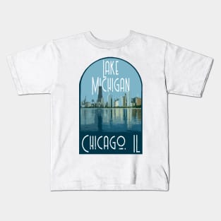 Lake Michigan Chicago Decal Kids T-Shirt